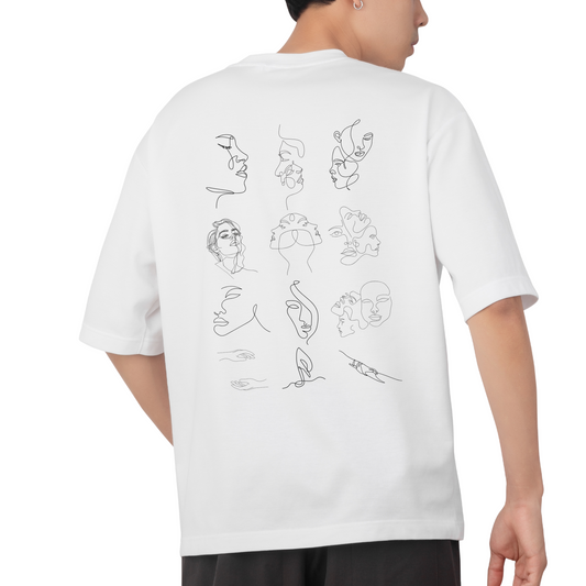 Abstract - Unisex Oversized T - Shirt